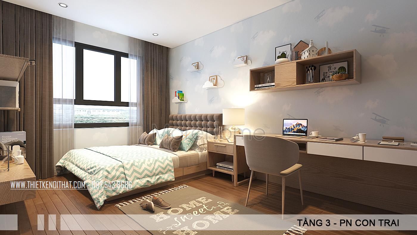 Thiết kế nội thất biệt thự hiện đại tại VinHome Thăng Long